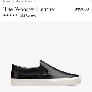 Men’s Black Leather Slip Ons